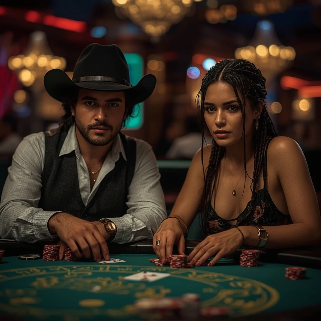 foto de dos jugadores de póker AMUNRA CASINO
